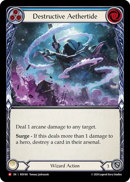 Destructive Aethertide — Rosetta Flesh and Blood card by Tomasz Jedruszek
