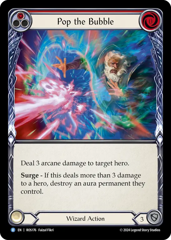 Pop the Bubble (Red) — Rosetta Flesh and Blood card by Faizal Fikri