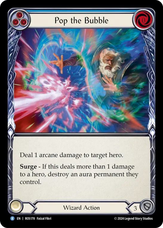Pop the Bubble (Blue) — Rosetta Flesh and Blood card by Faizal Fikri