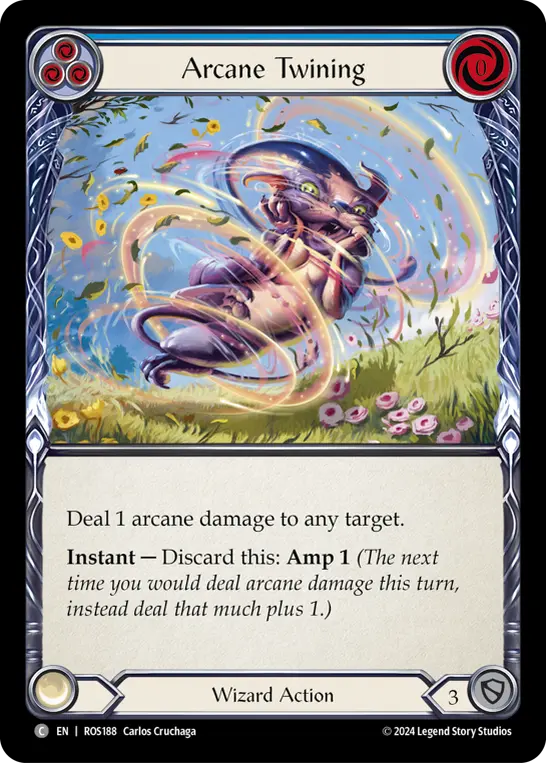 Arcane Twining (Blue) — Rosetta Flesh and Blood card by Carlosruchaga
