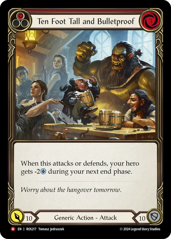Ten Foot Tall and Bullet Proof — Rosetta Flesh and Blood card by Tomasz Jedruszek