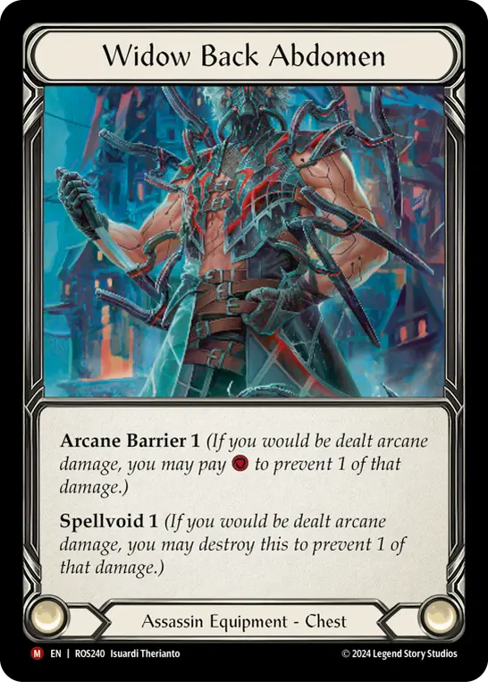 Widow Back Abdomen — Rosetta Flesh and Blood card by Isuardi Therianto
