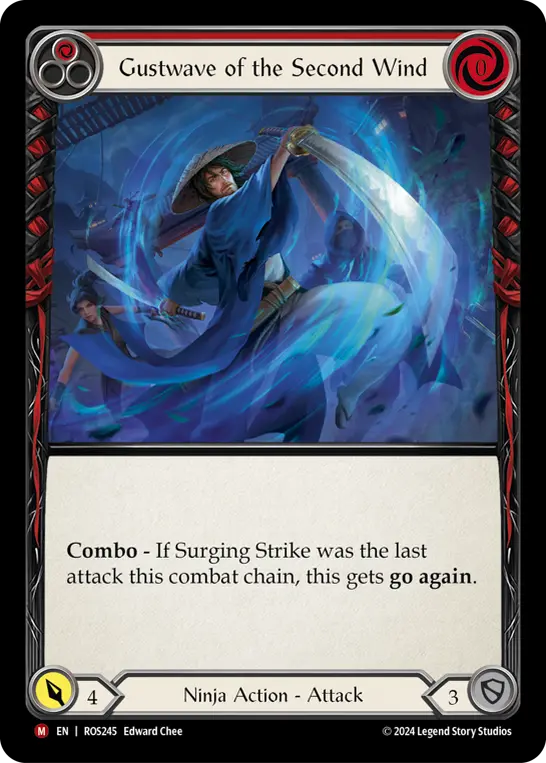 Gustwave of the Second Wind — Rosetta Flesh and Blood card by Edward Chee