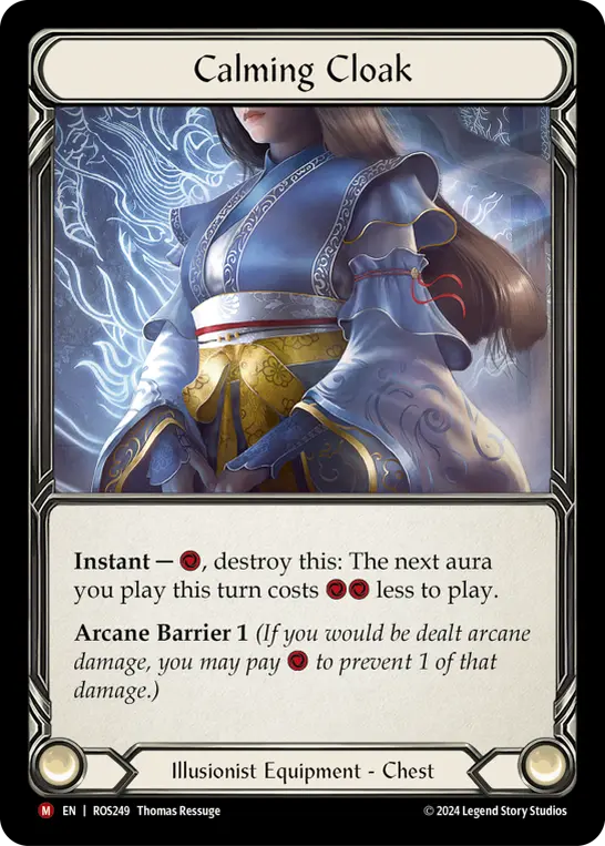 Calming Cloak — Rosetta Flesh and Blood card by Thomas Ressuge