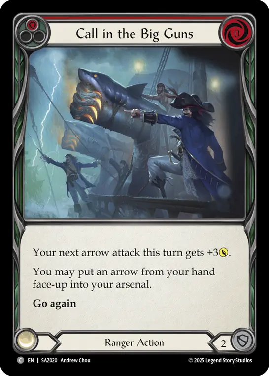 Call in the Big Guns — Silver Age Chapter 2 Flesh and Blood card by Andrew Chou