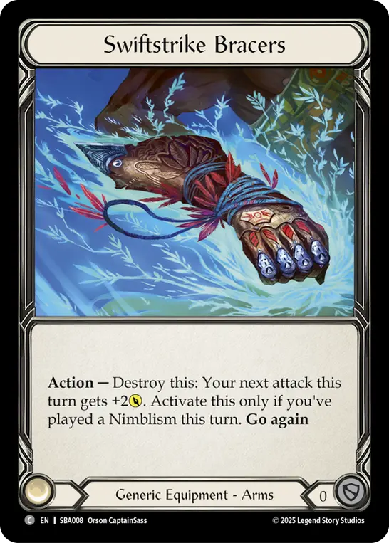 Swiftstrike Bracers — Silver Age Chapter 3 Flesh and Blood card by Orson CaptainSass