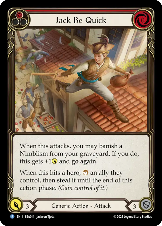 Jack Be Quick (Red) — Silver Age Chapter 3 Flesh and Blood card by Jackson Tjota