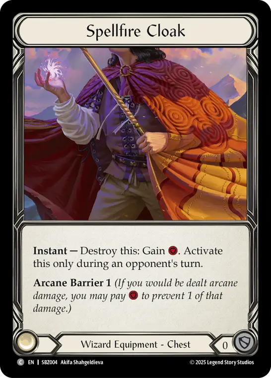 Spellfire Cloak — Silver Age Chapter 3 Flesh and Blood card by Akifa Shahgeldleva