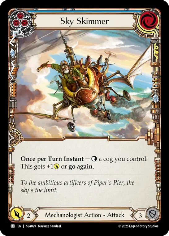 Sky Skimmer (Blue) — High Seas Flesh and Blood card by Mariusz Gandzel