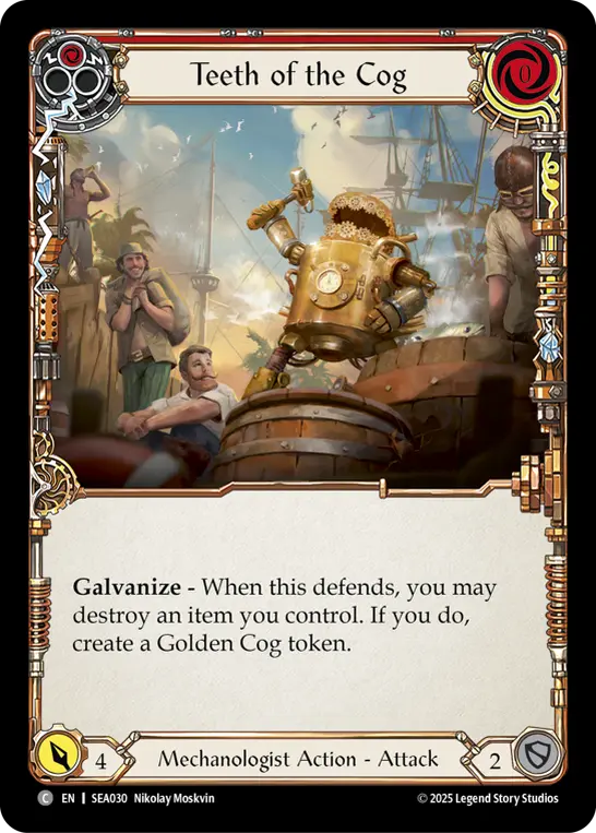 Teeth of the Cog (Red) — High Seas Flesh and Blood card by Nikolay Moskvin