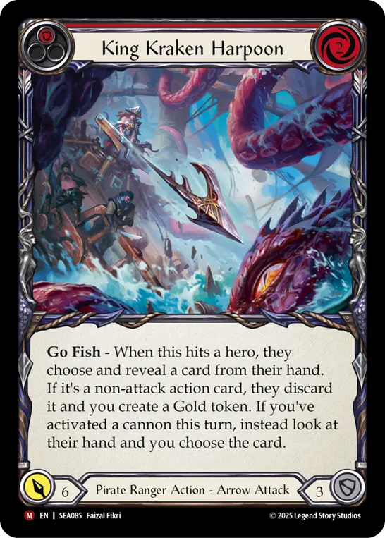 King Kraken Harpoon — High Seas Flesh and Blood card by Faizal Fikri