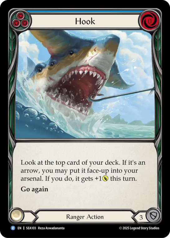 Hook — High Seas Flesh and Blood card by Reza Aswadwananta