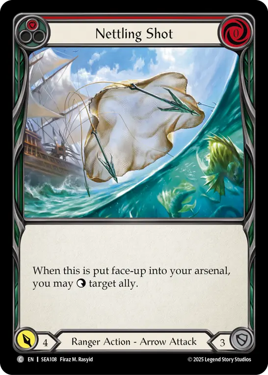 Nettling Shot — High Seas Flesh and Blood card by Widya Wang