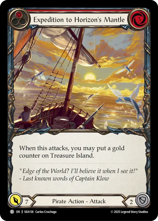 Expedition to Horizon's Mantle (Treasure) — High Seas Flesh and Blood card by Carlos Cruchaga