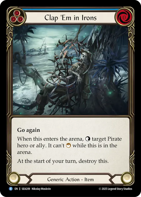 Clap 'Em in Irons — High Seas Flesh and Blood card by Nikolay Moskvin