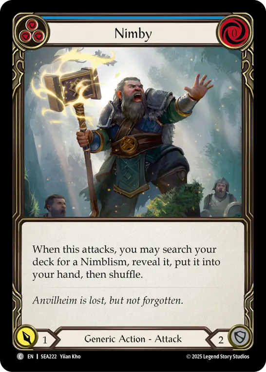 Nimby (Blue) — High Seas Flesh and Blood card by Yilian Kho