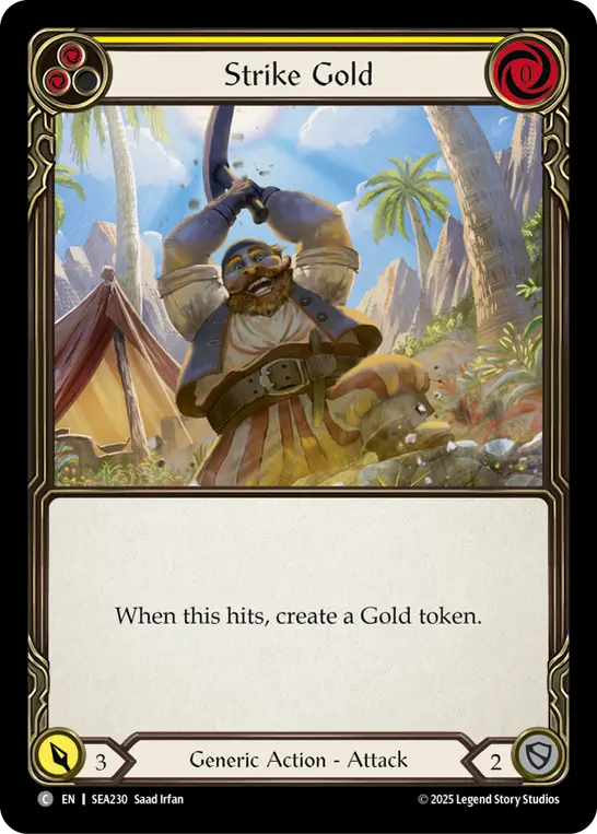 Strike Gold (Yellow) — High Seas Flesh and Blood card by Saad Irfan
