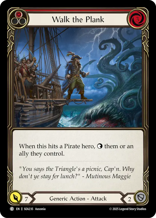 Walk the Plank (Red) — High Seas Flesh and Blood card by Ausonia