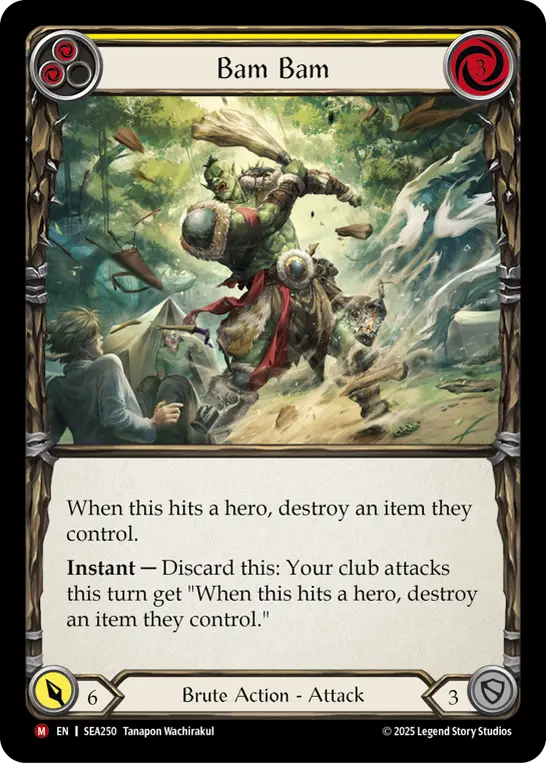 Bam Bam — High Seas Flesh and Blood card by Tanapon Wachirakul