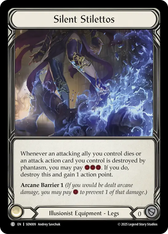 Silent Stilettos — Silver Age Chapter 2 Flesh and Blood card by Ashley Sandstrom