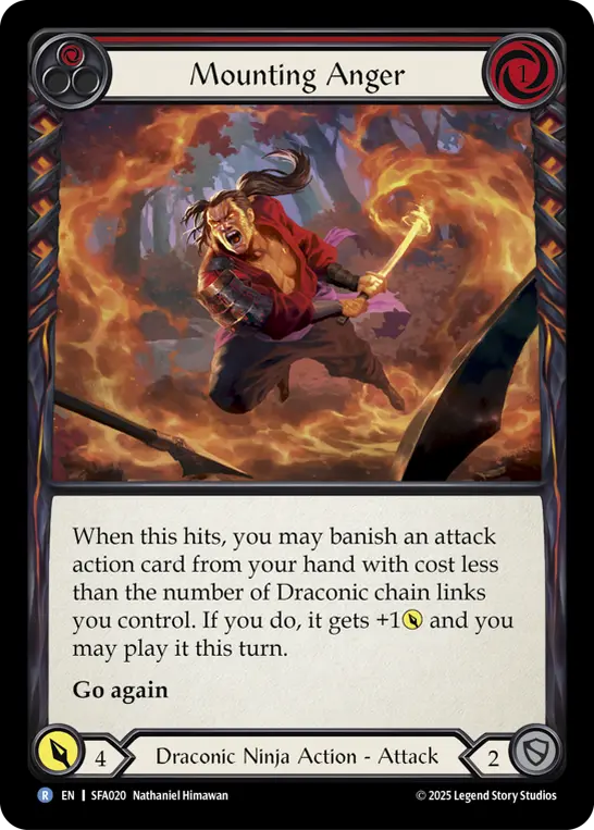 Mounting Anger — Silver Age Chapter 2 Flesh and Blood card by Antuono Dassantos