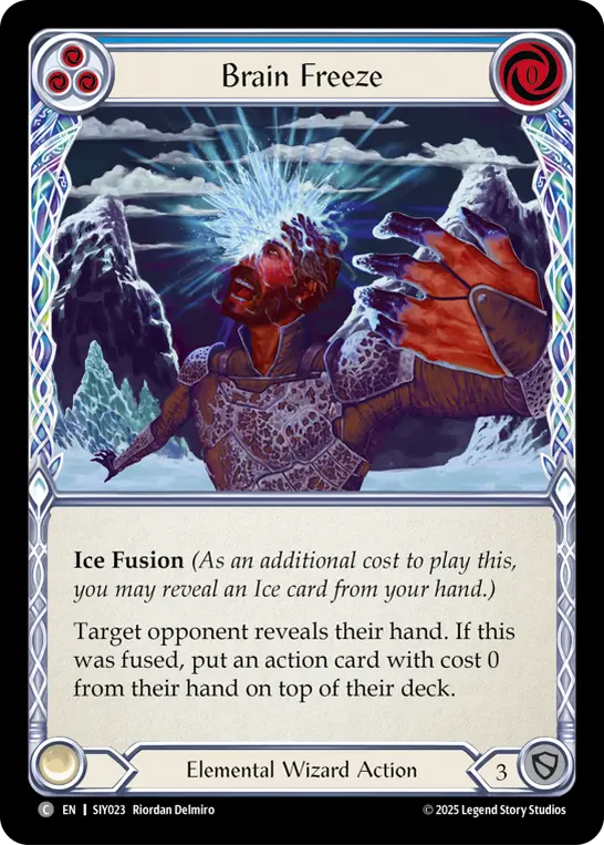 Brain Freeze — Silver Age Chapter 1 Flesh and Blood card by Riordan Delmiro