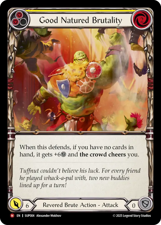 Good Natured Brutality — Super Slam Flesh and Blood card by Alexander Mokhov