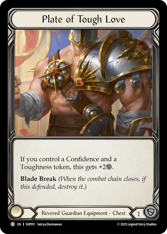 Plate of Tough Love — Super Slam Flesh and Blood card by Satrya Darmawan