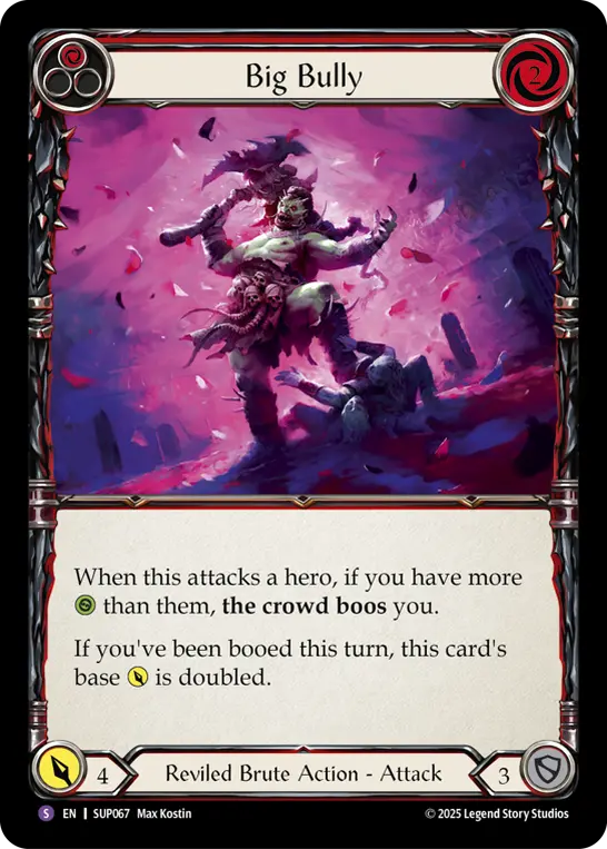 Big Bully — Super Slam Flesh and Blood card by Max Kostin
