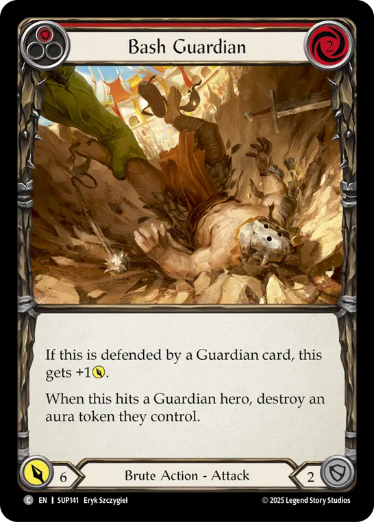 Bash Guardian — Super Slam Flesh and Blood card by Eryk Szczygiel