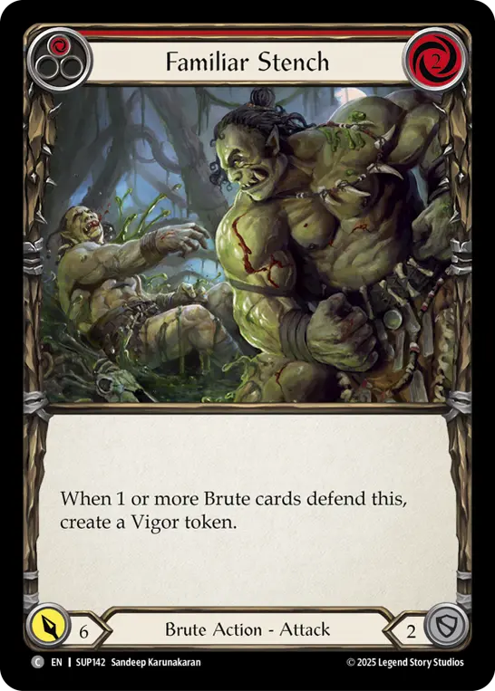 Familiar Stench — Super Slam Flesh and Blood card by Sandeep Karunakaran