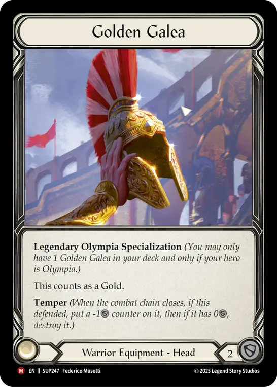 Golden Galea (Marvel) — Super Slam Flesh and Blood card by Federico Musetti
