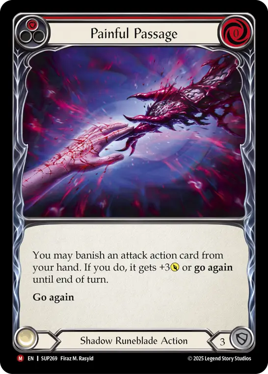 Painful Passage — Super Slam Flesh and Blood card by Firaz M. Rasyid
