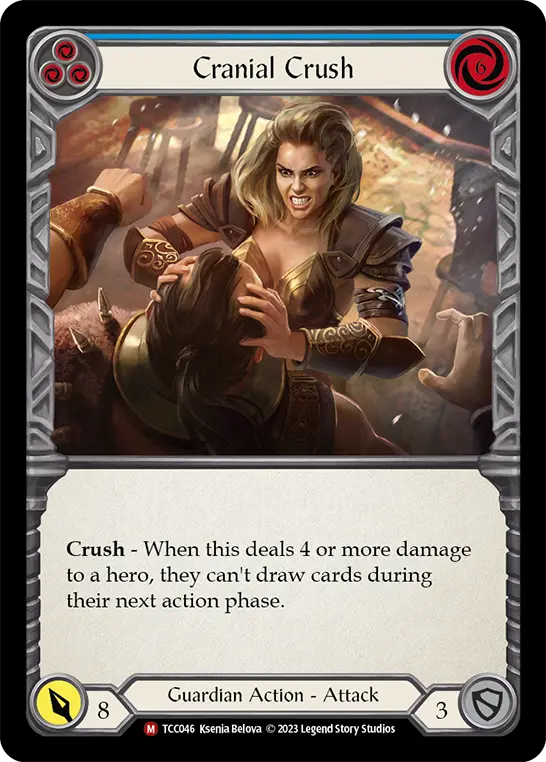 Cranial Crush (Blue) — Round the Table: TCCxLSS Flesh and Blood card by Ksenia Belova
