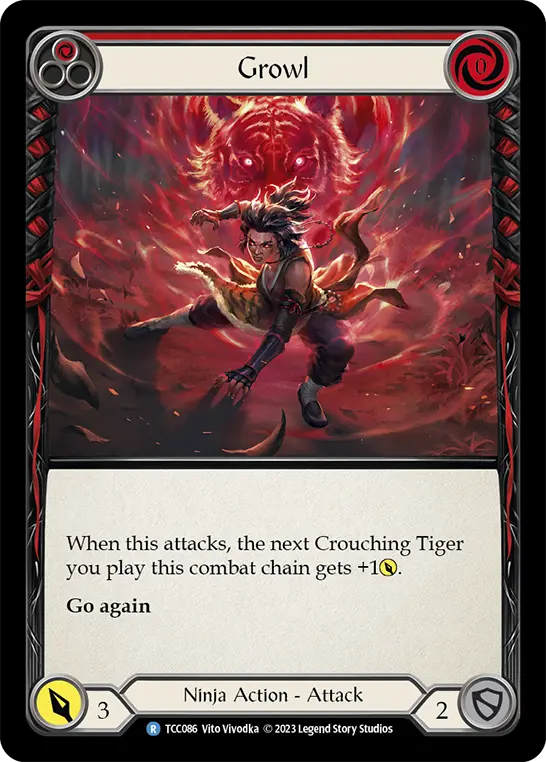 Growl (Red) — Flesh and Blood card