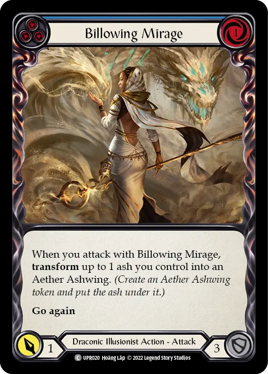 Billowing Mirage (Blue) — Uprising Flesh and Blood card by Hoang Lap