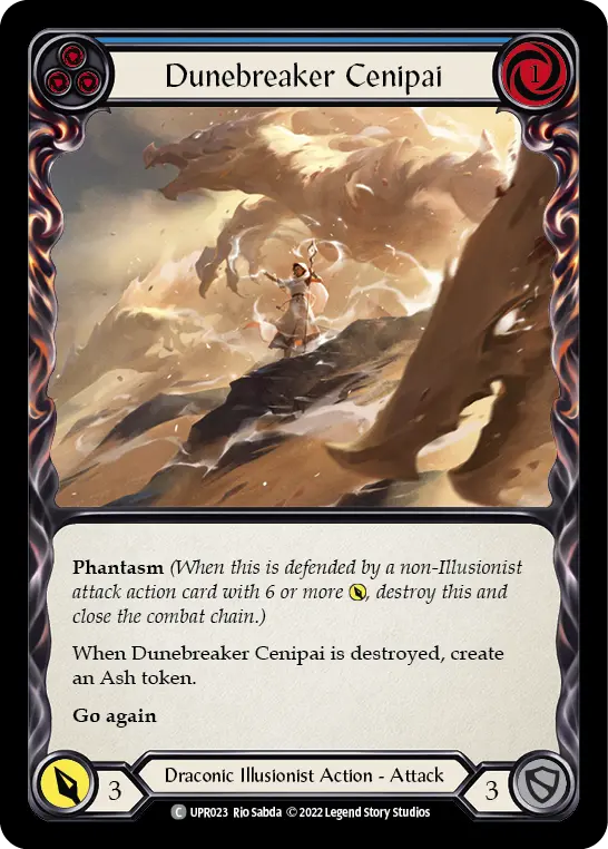 Dunebreaker Cenipai (Blue) — Uprising Flesh and Blood card by Rio Sabda