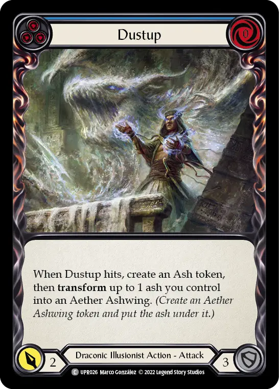 Dustup (Blue) — Uprising Flesh and Blood card by Marco González