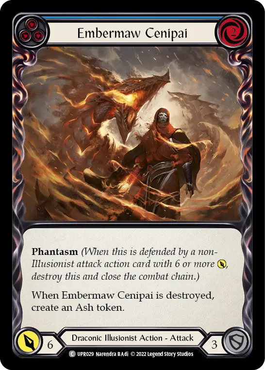 Embermaw Cenipai (Blue) — Uprising Flesh and Blood card by Narendra B Adi