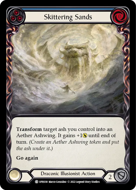 Skittering Sands (Blue) — Uprising Flesh and Blood card by Marco González