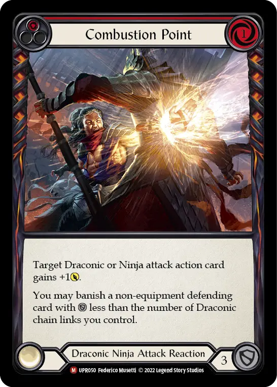 Combustion Point — Uprising Flesh and Blood card by Federico Musetti
