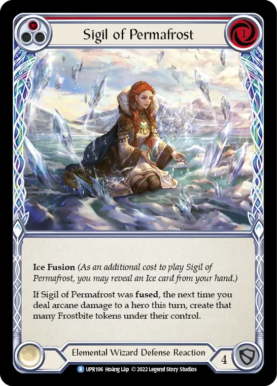 Sigil of Permafrost (Red) — Uprising Flesh and Blood card by Hoàng Lập