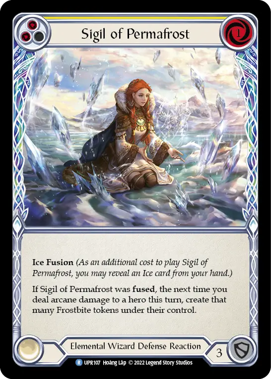 Sigil of Permafrost (Yellow) — Uprising Flesh and Blood card by Hoàng Lập