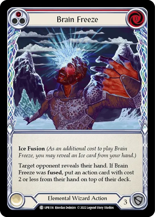Brain Freeze (Red) — Uprising Flesh and Blood card by Riordan Delmiro