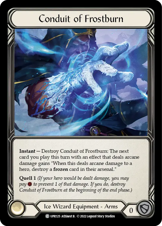 Conduit of Frostburn — Uprising Flesh and Blood card by Athiwut B.