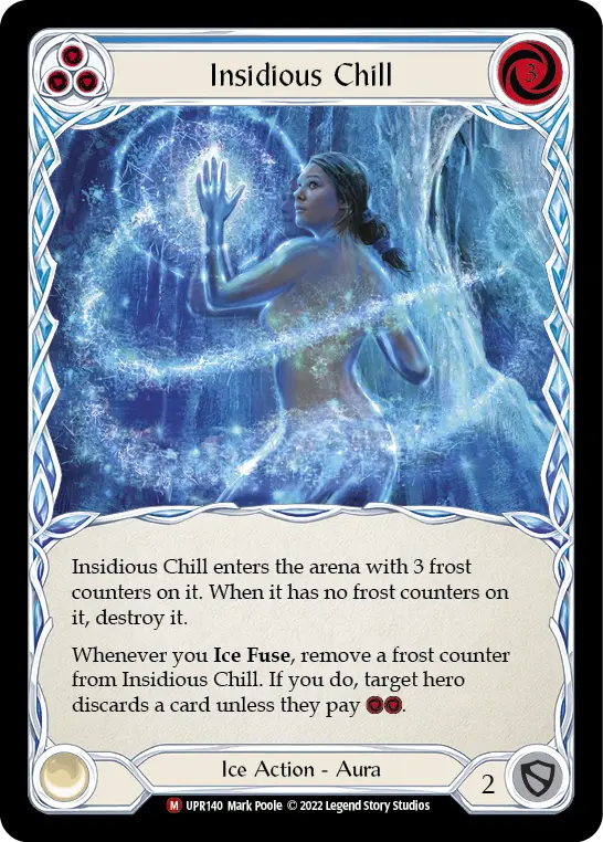 Insidious Chill — Uprising Flesh and Blood card by Mark Poole