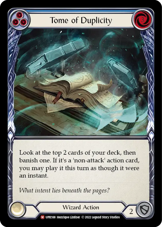 Tome of Duplicity — Uprising Flesh and Blood card by Henrique Lindner