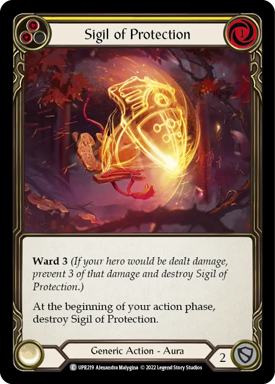 Sigil of Protection (Yellow) — Uprising Flesh and Blood card by Alexandra Malygina