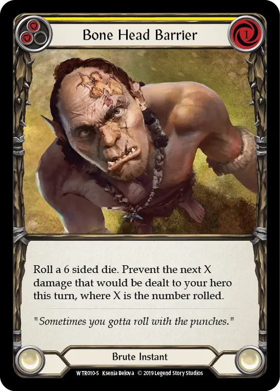 Bone Head Barrier — Welcome to Rathe Flesh and Blood card by Ksenia Belova