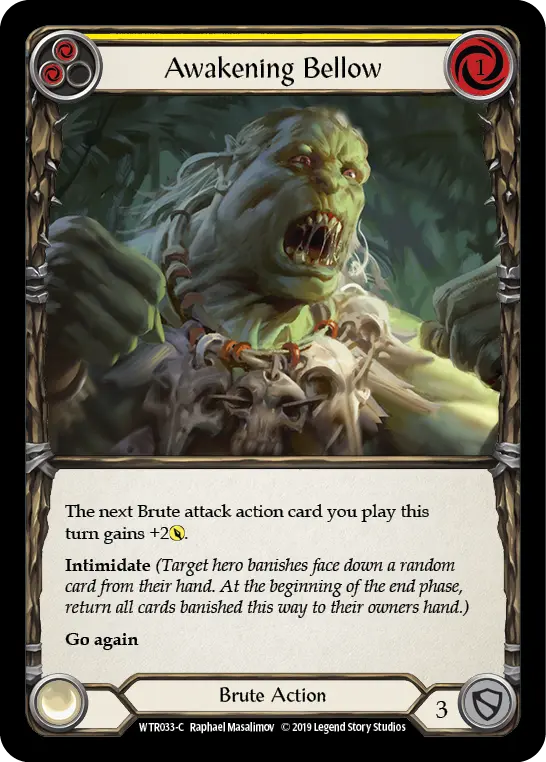 Awakening Bellow (Yellow) — Welcome to Rathe